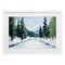 Stupell Industries Snowy Tall Tree Pass Framed Print Under Glass, design by Petal Prints Design